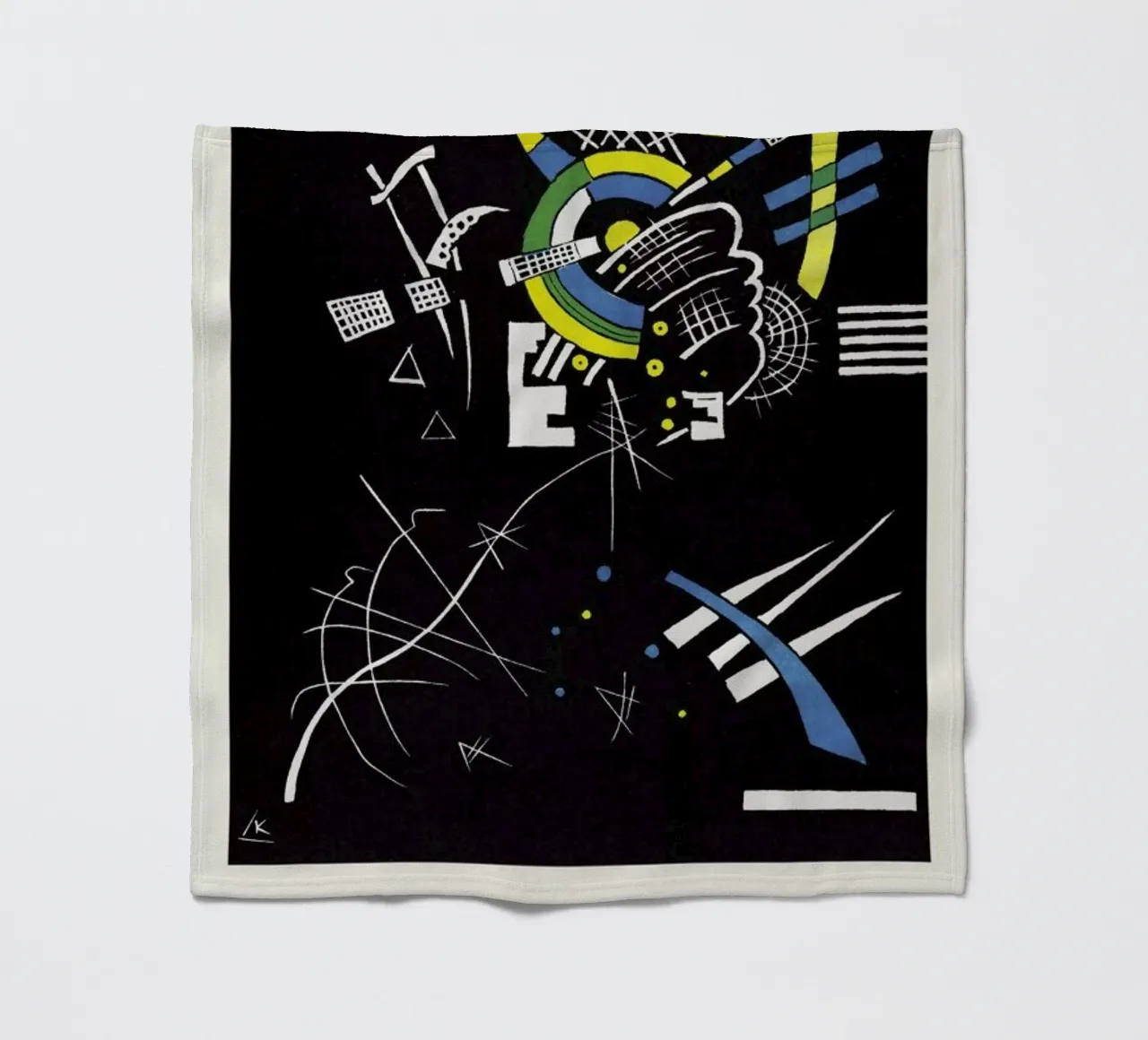 Kandinsky - Kleine Welten VII coperta in pile da Vintage by JUNIQE