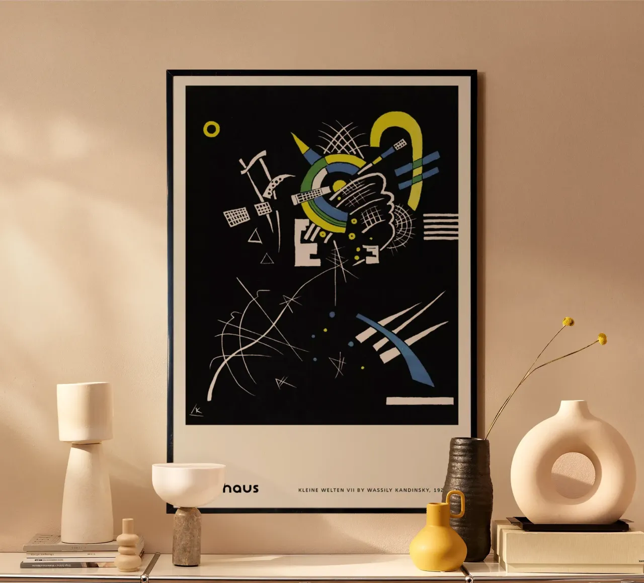 Kandinsky - Kleine Welten VII poster con telaio in plastica da Vintage by JUNIQE