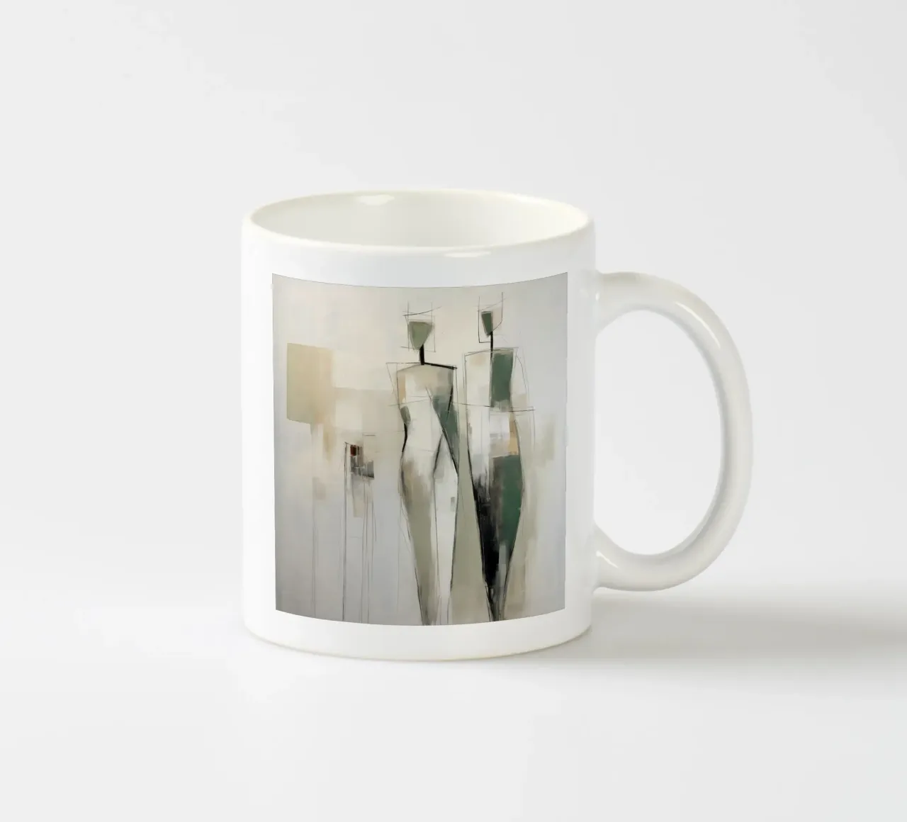 Persone astratte tazza in ceramica da Imagine
