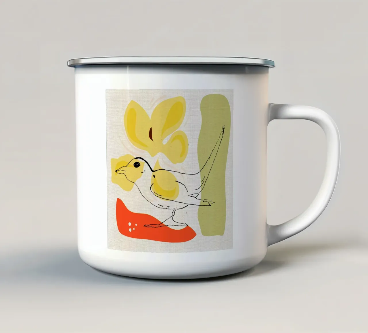 Pájaro mágico taza de esmalte de APC ARTWORK