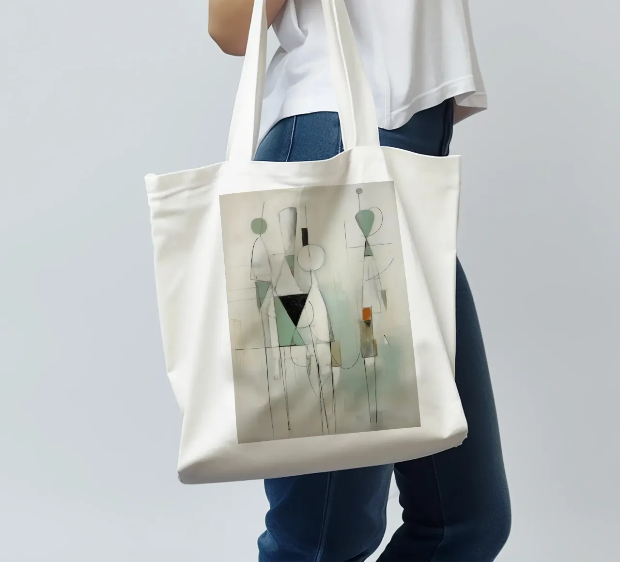 Persone astratte borsa in juta da Imagine