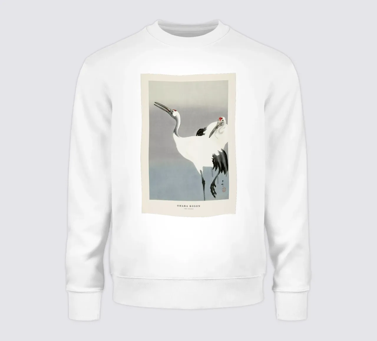 Koson - Two Cranes felpa da Vintage by JUNIQE