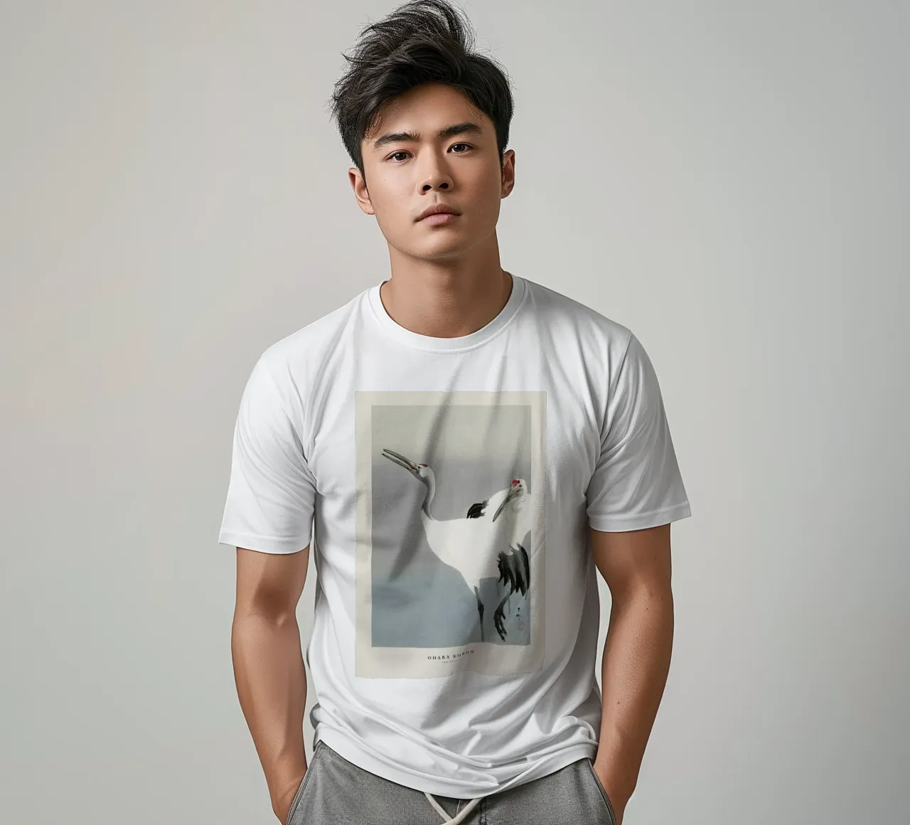 Koson - Two Cranes t-shirt da Vintage by JUNIQE