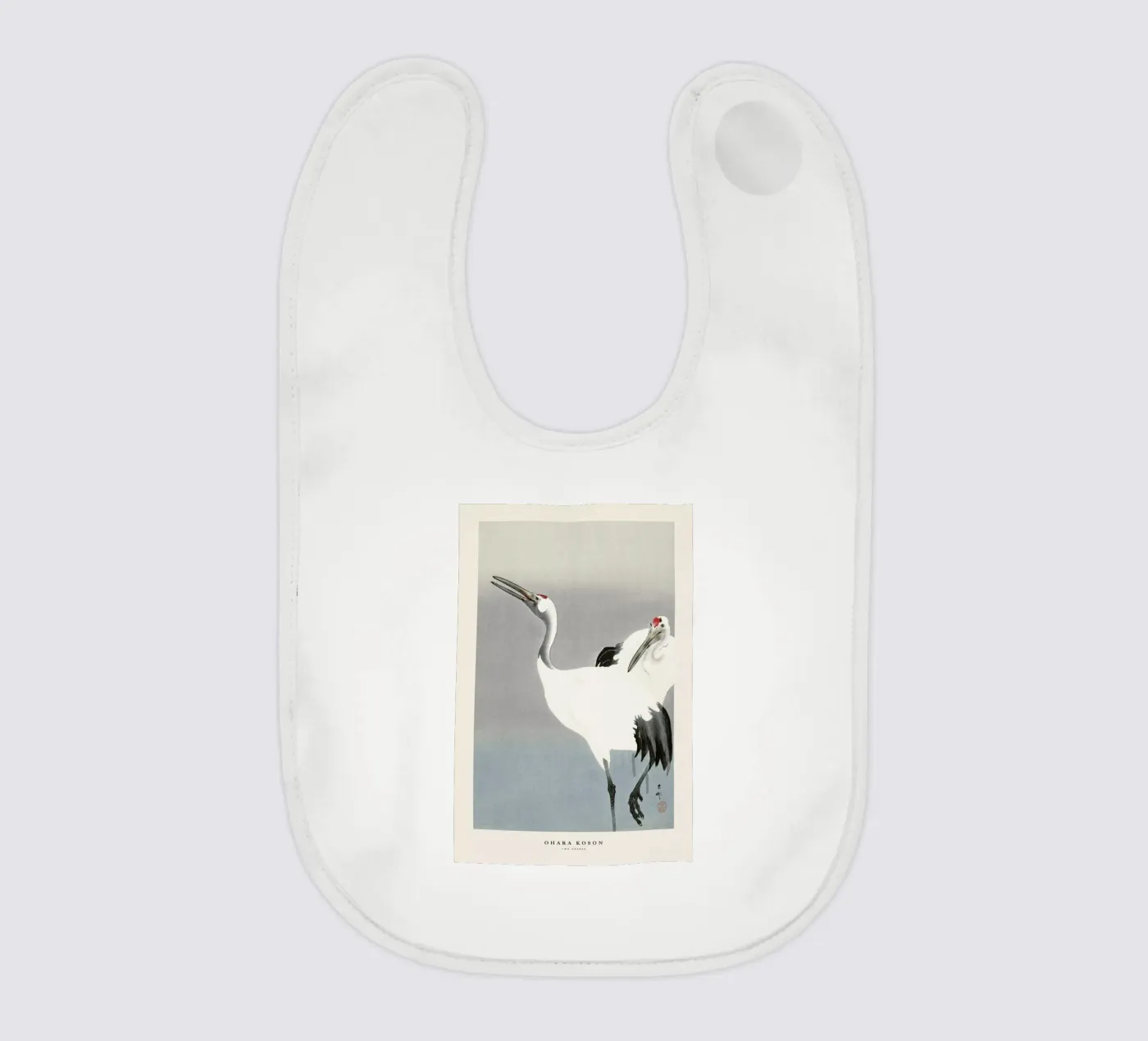Koson - Two Cranes Babylätzchen von Vintage by JUNIQE