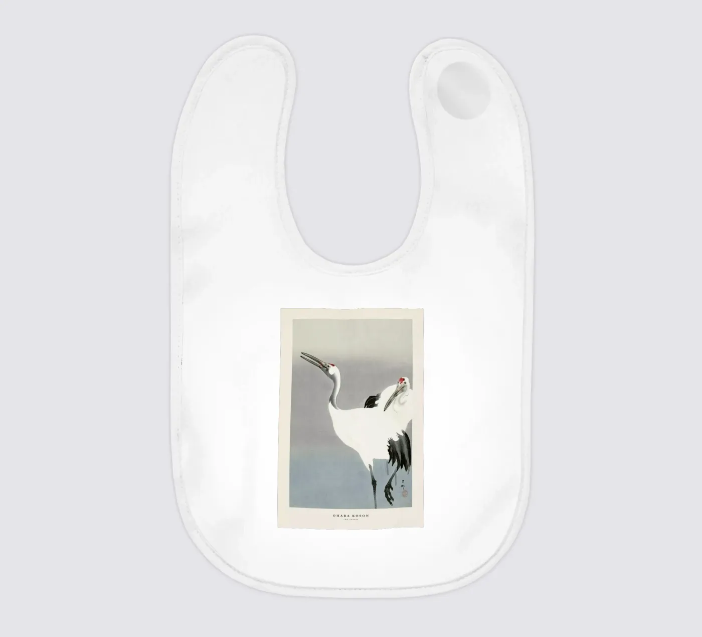 Koson - Two Cranes Babylätzchen von Vintage by JUNIQE