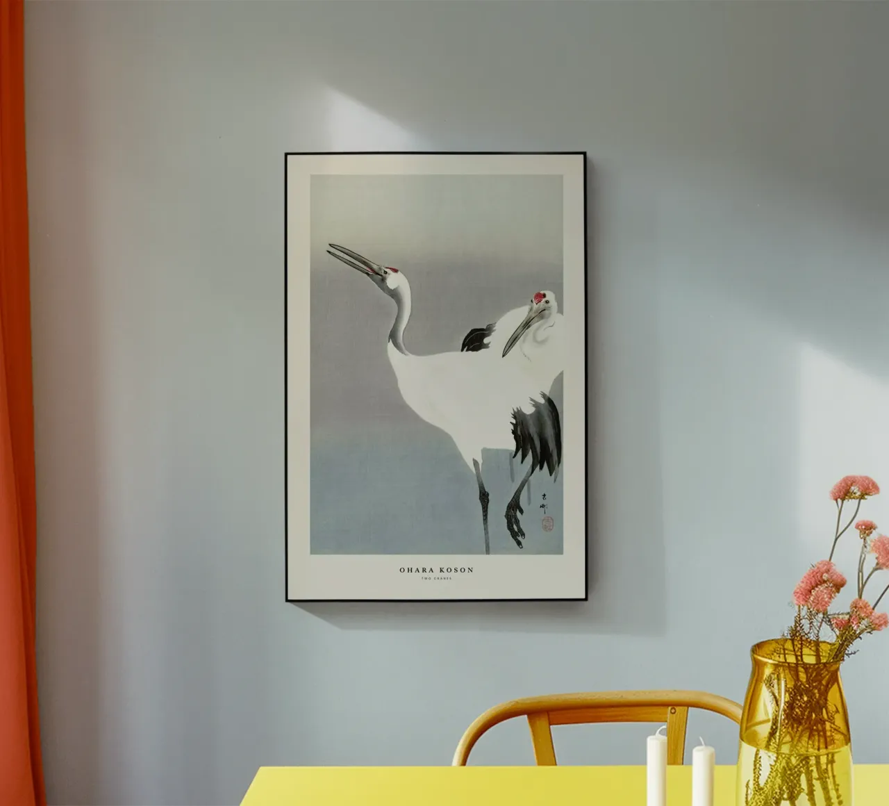 Koson - Two Cranes plexiglass da Vintage by JUNIQE