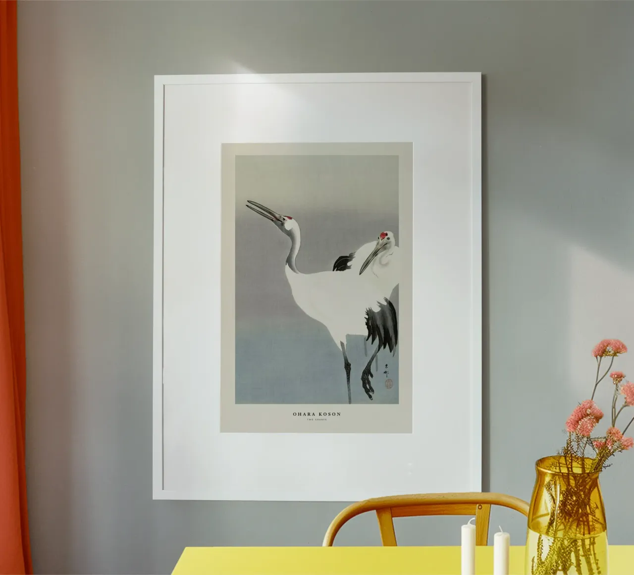 Koson - Two Cranes poster da Vintage by JUNIQE