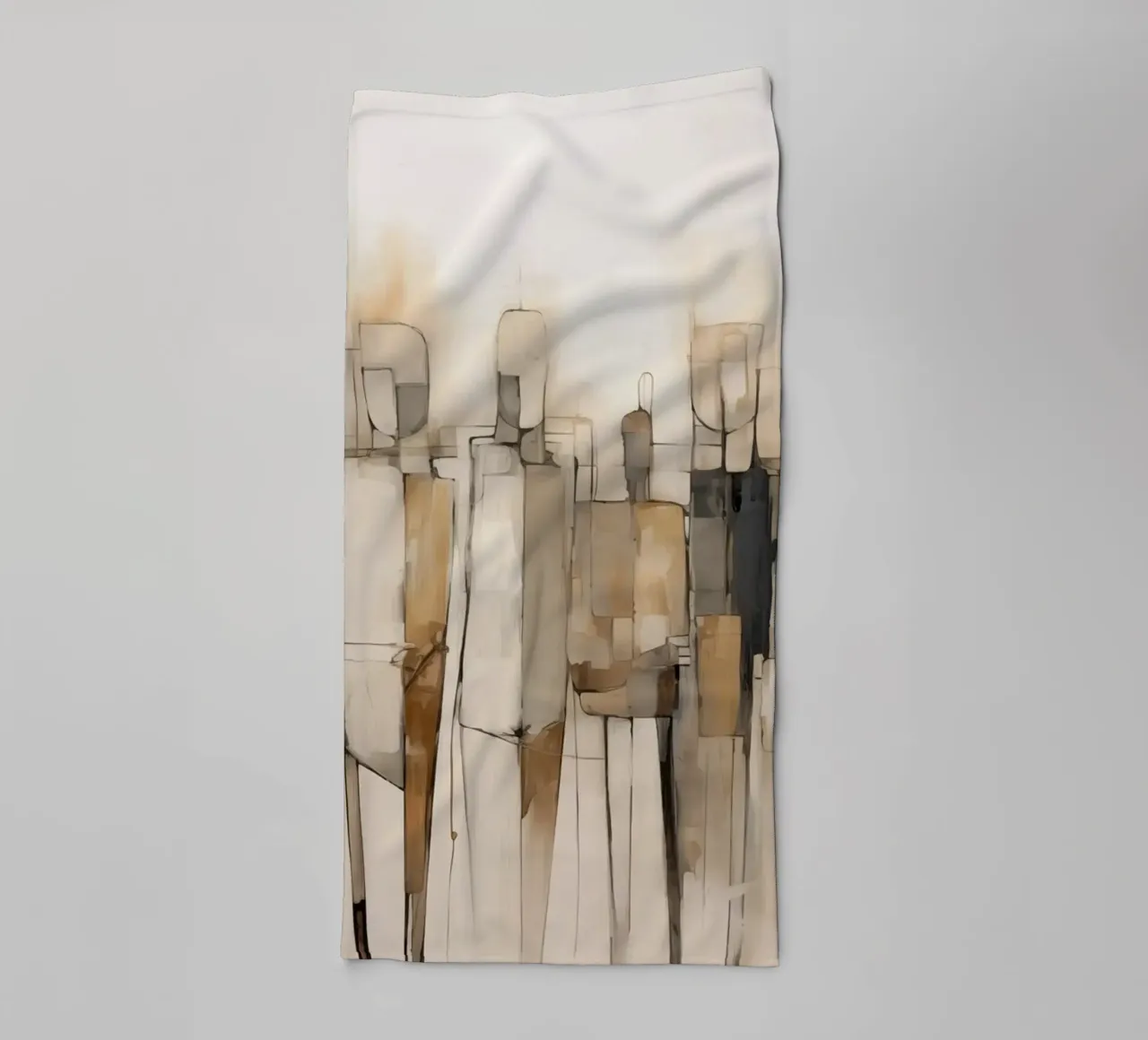 Abstracte mensen badhanddoek van Imagine
