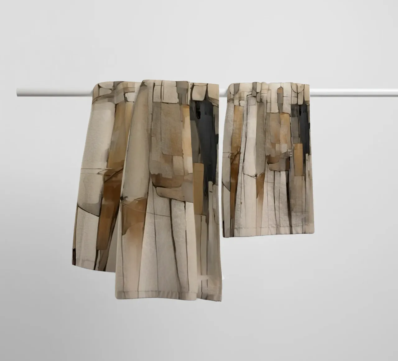 Abstracte mensen badhanddoek van Imagine