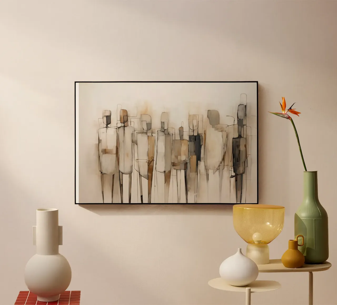 Abstract people acrylic glass by Imagine