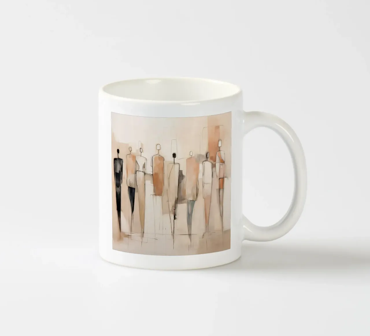 Persone astratte tazza in ceramica da Imagine