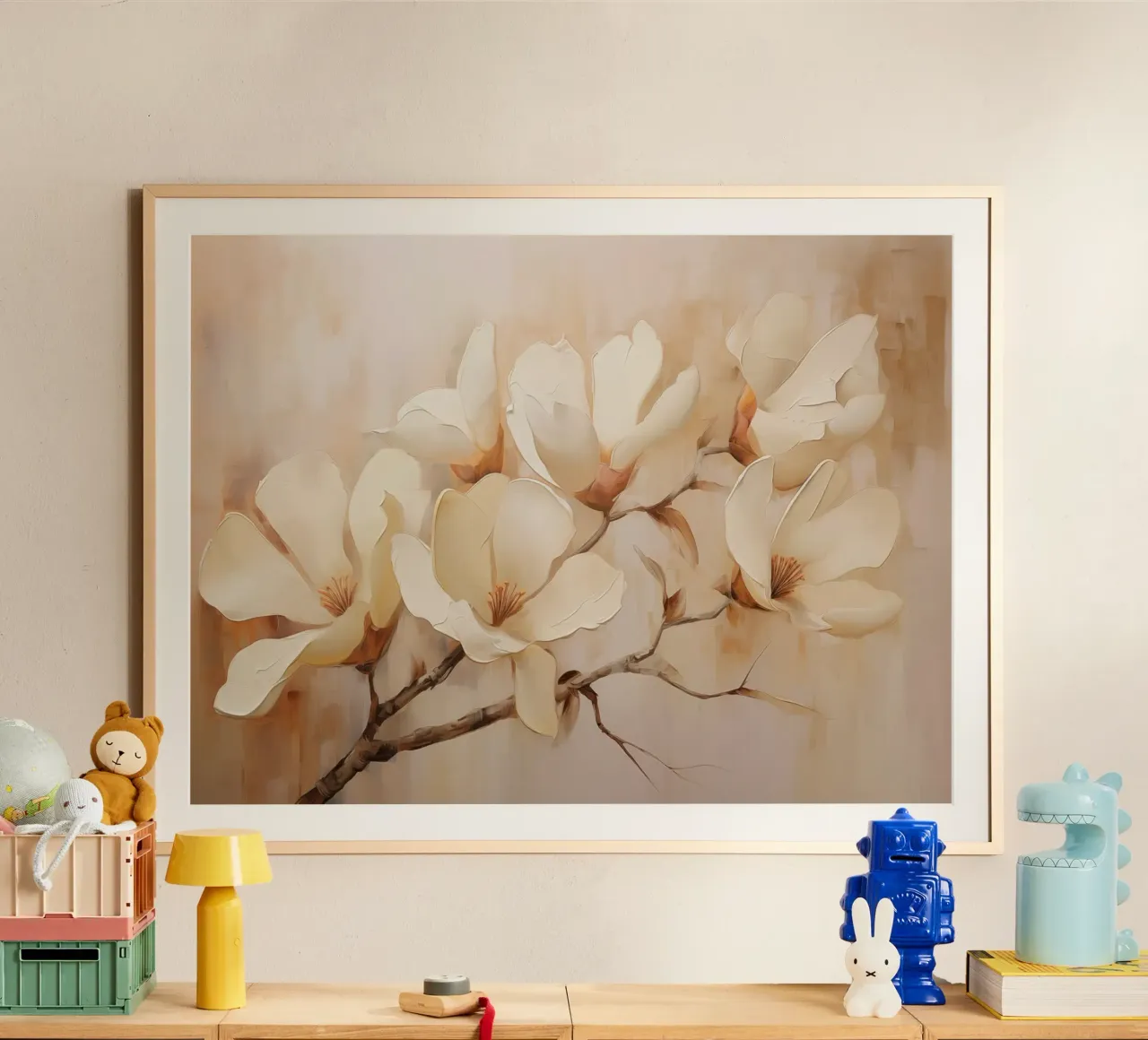 Fiori in colori crema carta hahnemühle da Imagine