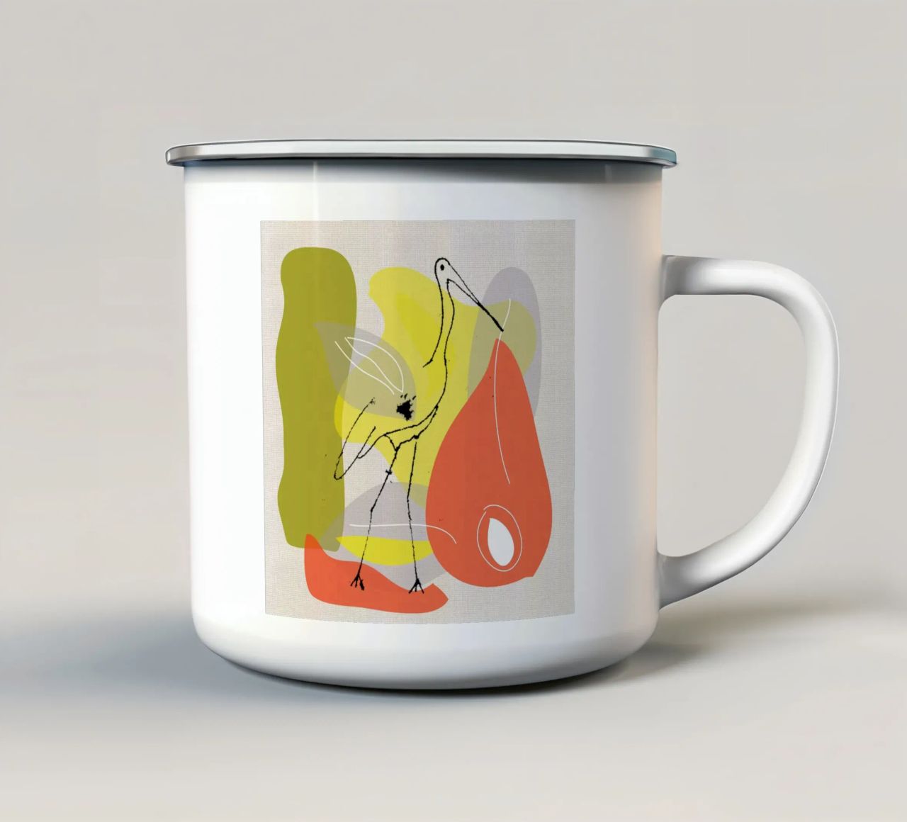 Cicogne tazza in smalto da APC ARTWORK
