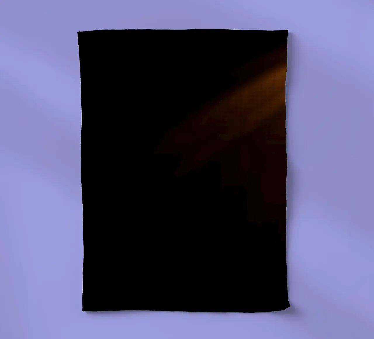 Un faisceau lumineux doré traverse les ténèbres torchon de DesignDoodle