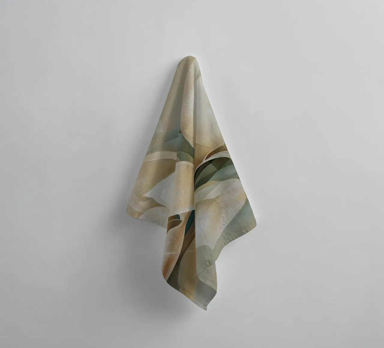 Bloesem abstract badhanddoek van Imagine
