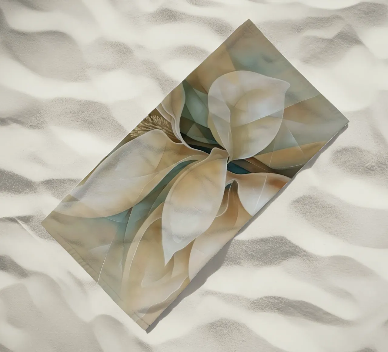 Bloesem abstract beach towel by Imagine