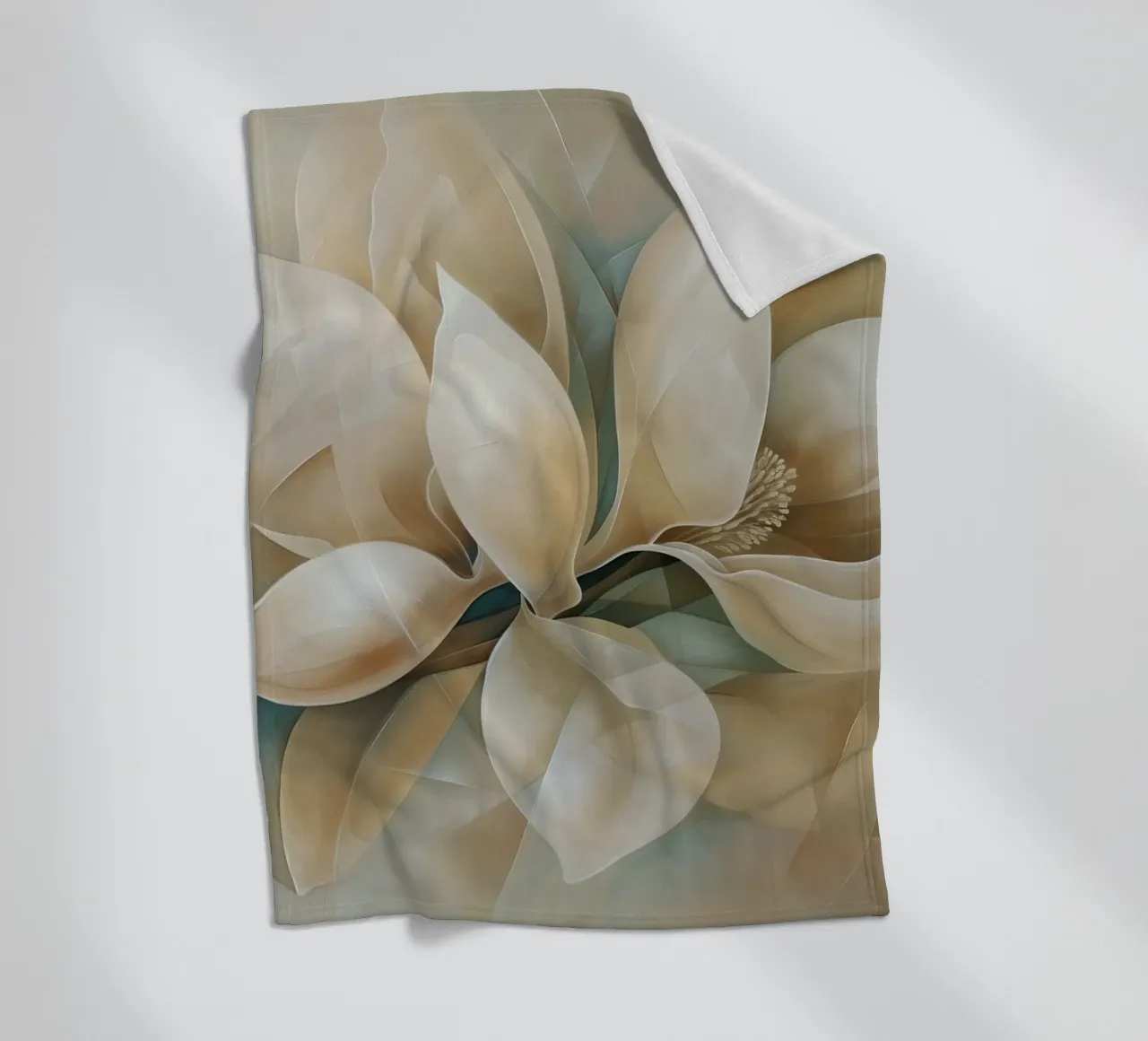 Bloesem abstract fleece blanket by Imagine