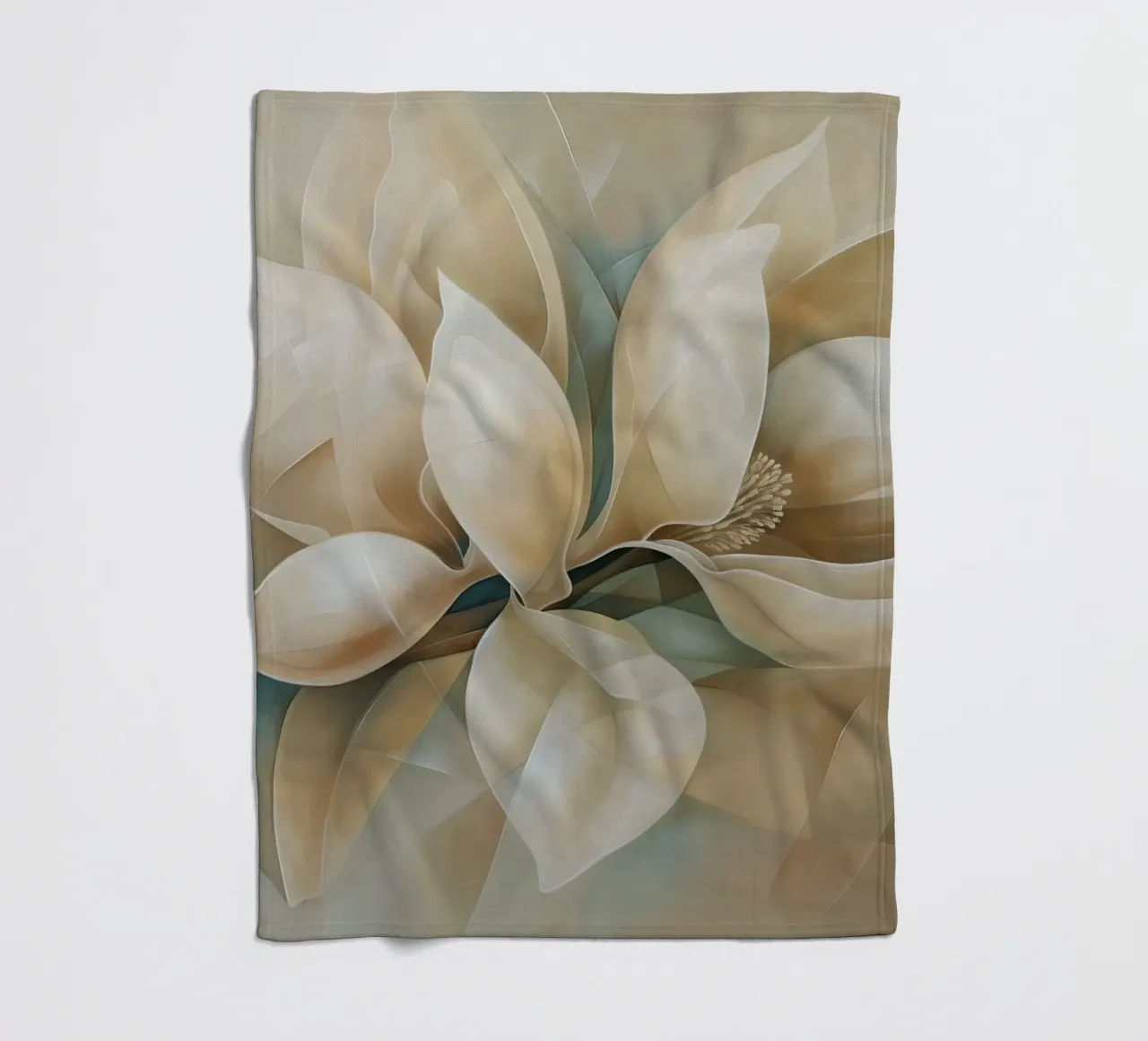 Bloesem abstract fleece blanket by Imagine