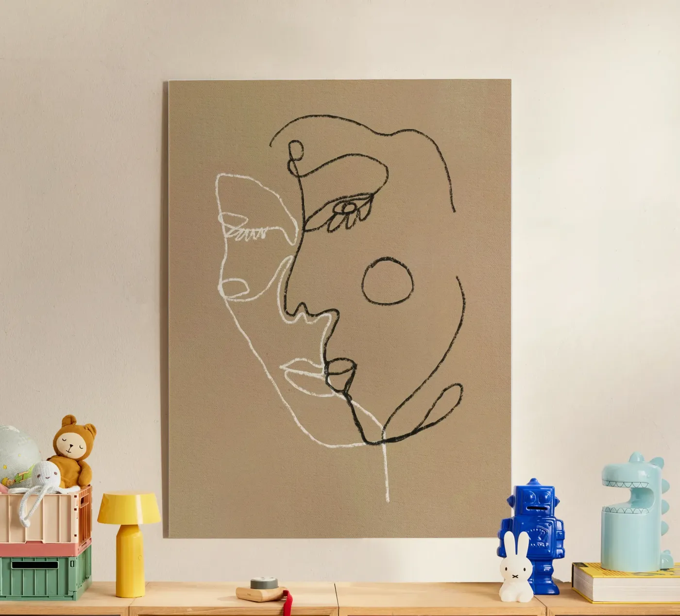 Deux portraits plexiglas de Little Dean