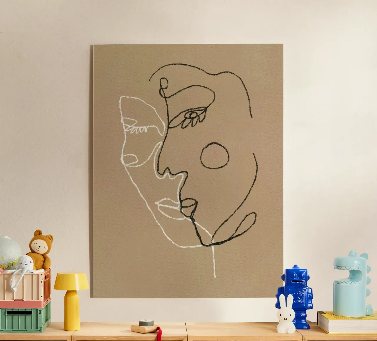 Two portrait acrylic glass by Little Dean