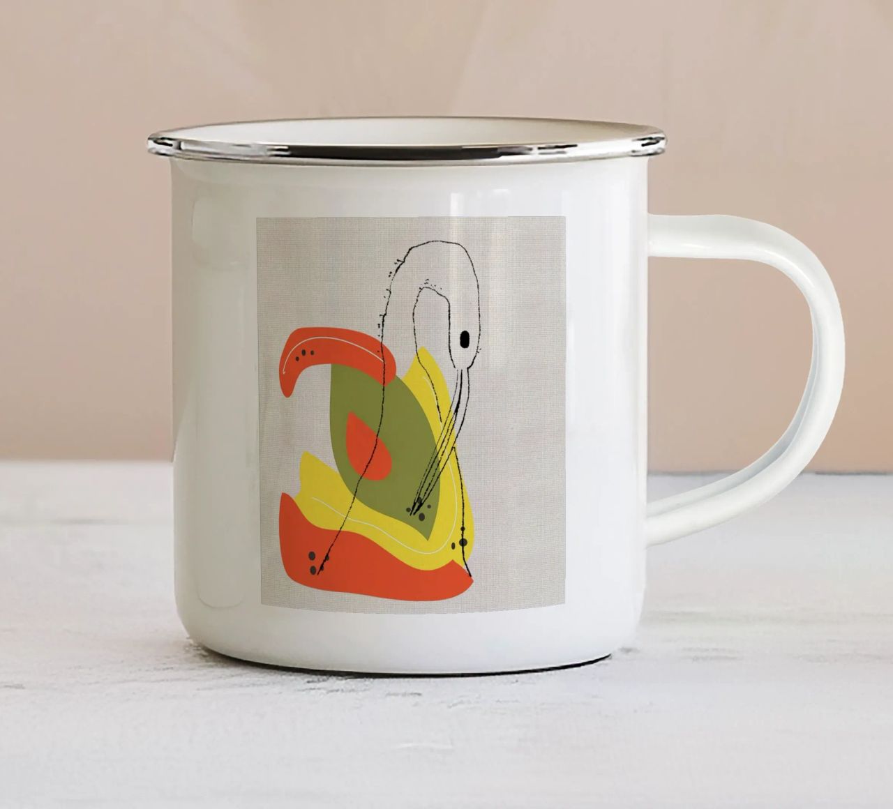 Cigne tazza in smalto da APC ARTWORK