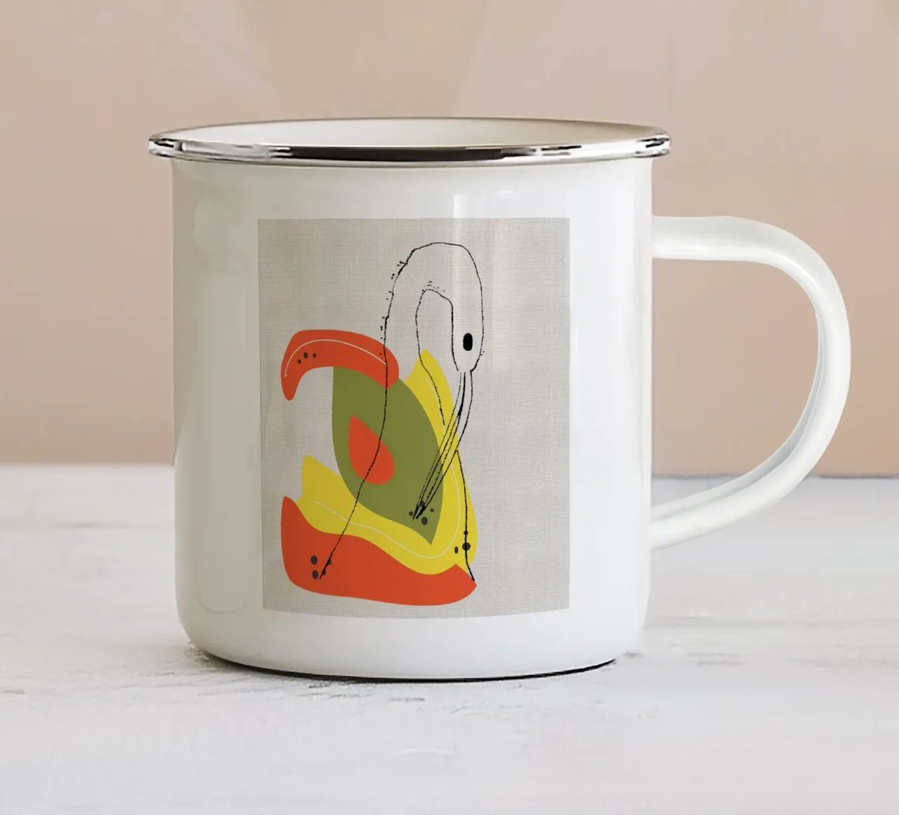 Cigne emaille mok van APC ARTWORK