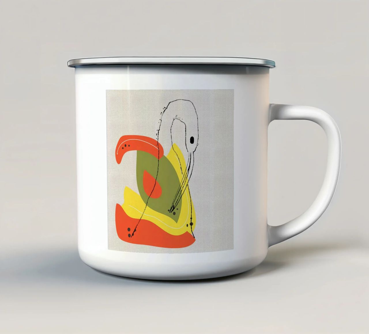 Cigne tazza in smalto da APC ARTWORK