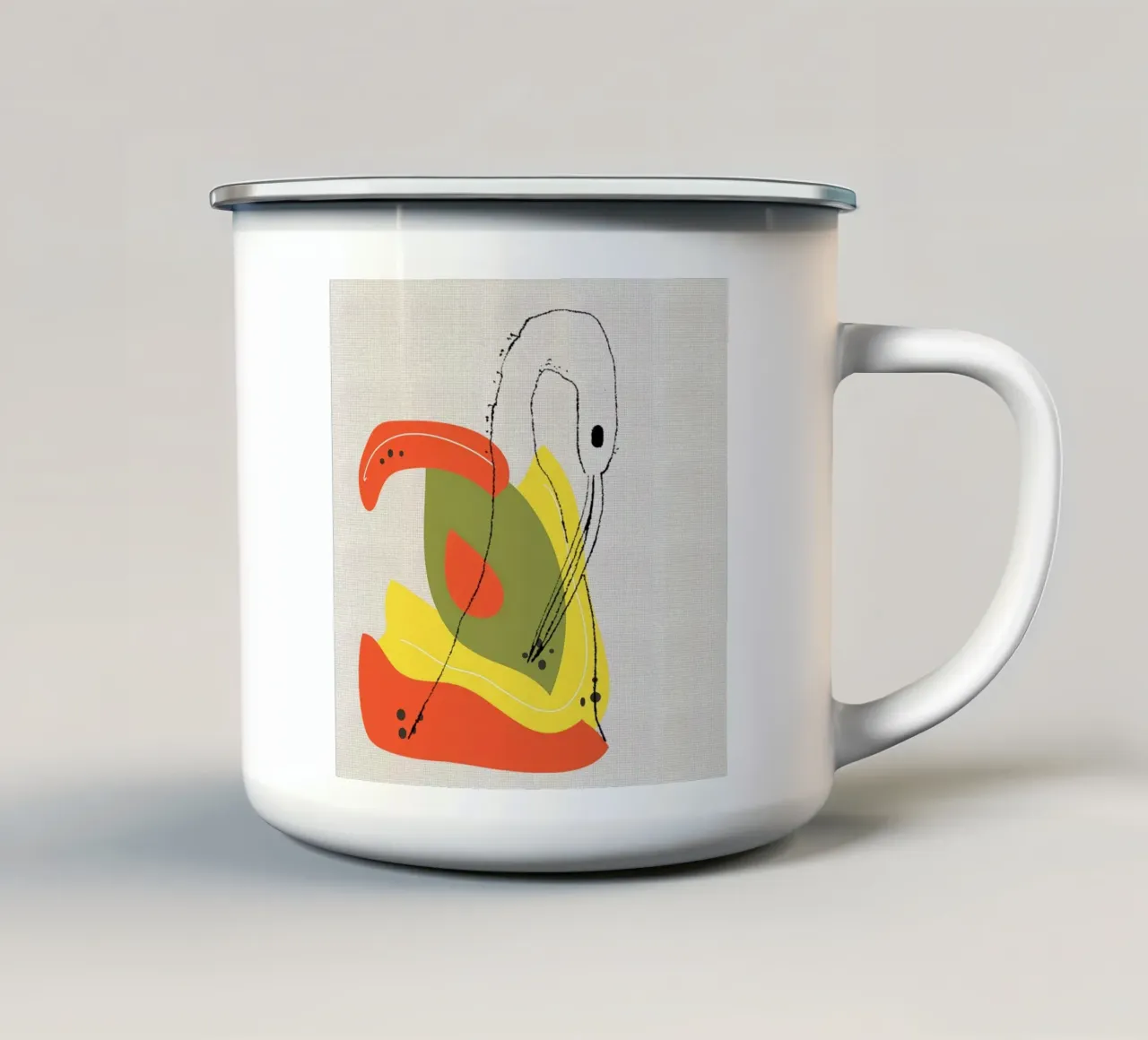 Cigne emaille mok van APC ARTWORK