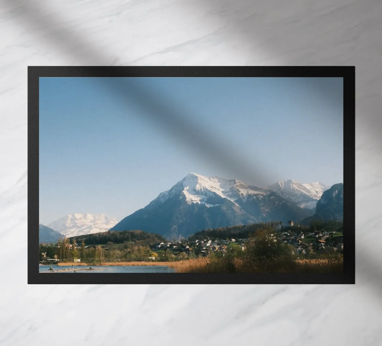 Spring View of the Bernese Alps from Lake Thun zerbino da FujiSwiss