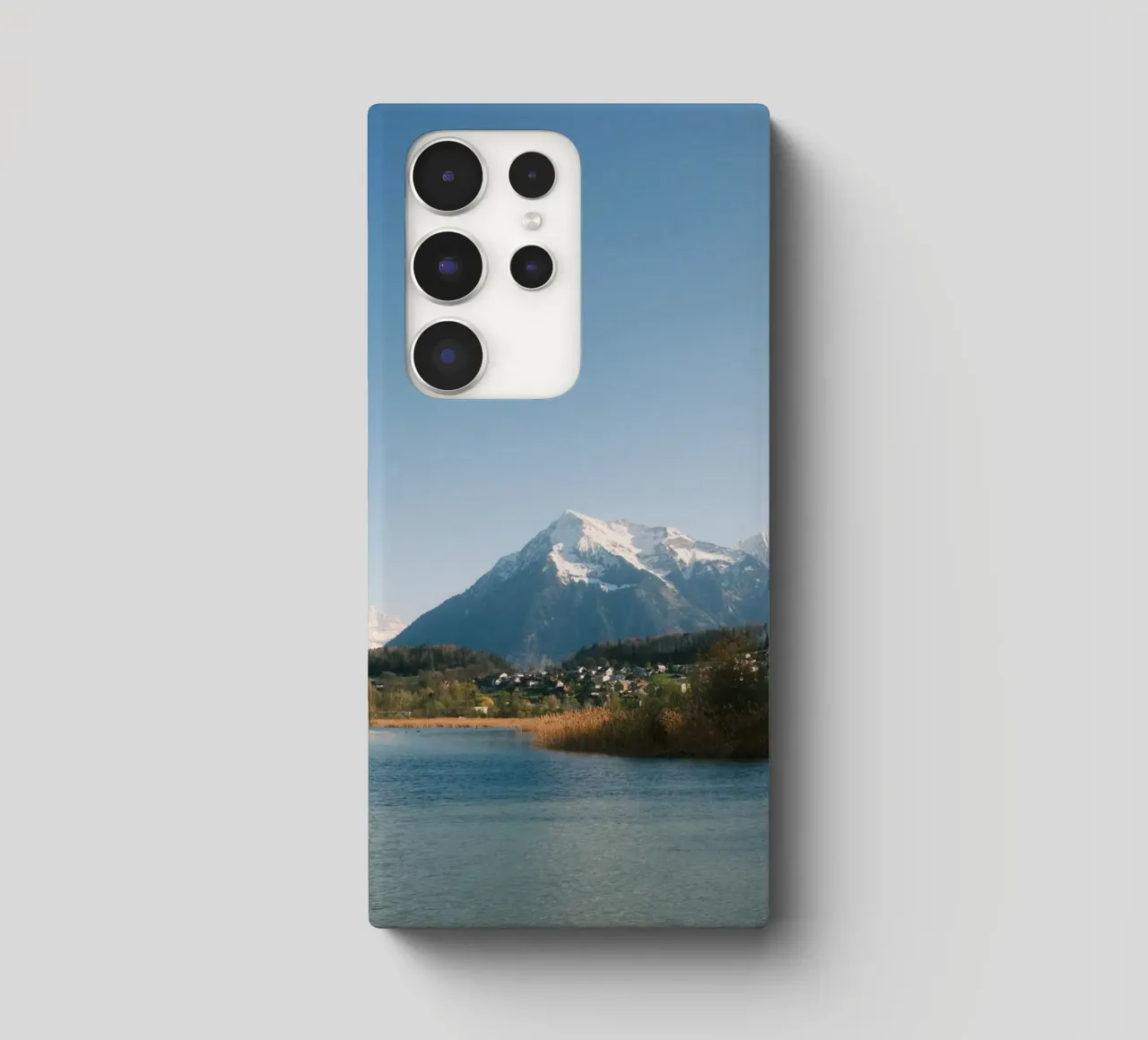 Spring View of the Bernese Alps from Lake Thun cover samsung da FujiSwiss