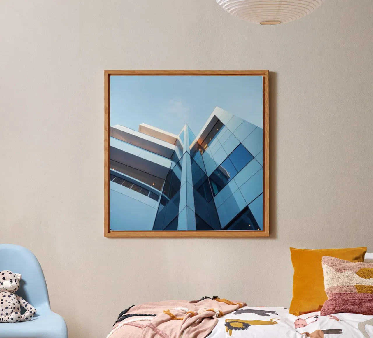 Modernes architektonisches Design mit Glas und Beton Alu-Dibond von DesignDoodle