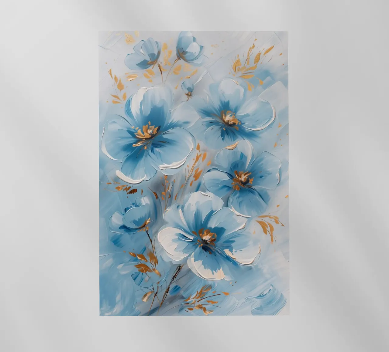Fiori blu pellicola backlit da Imagine