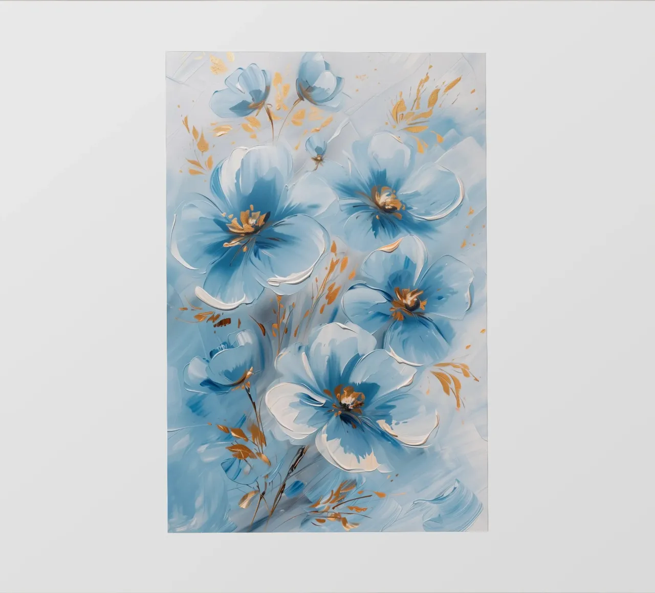 Fiori blu pellicola backlit da Imagine
