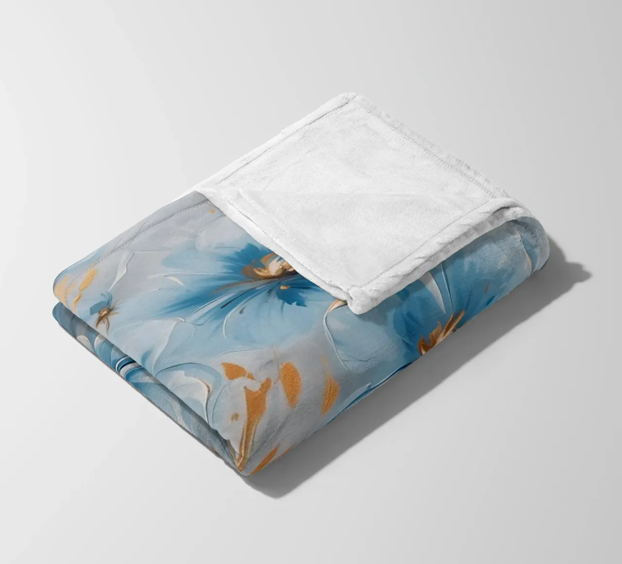 Fiori blu coperta in pile da Imagine