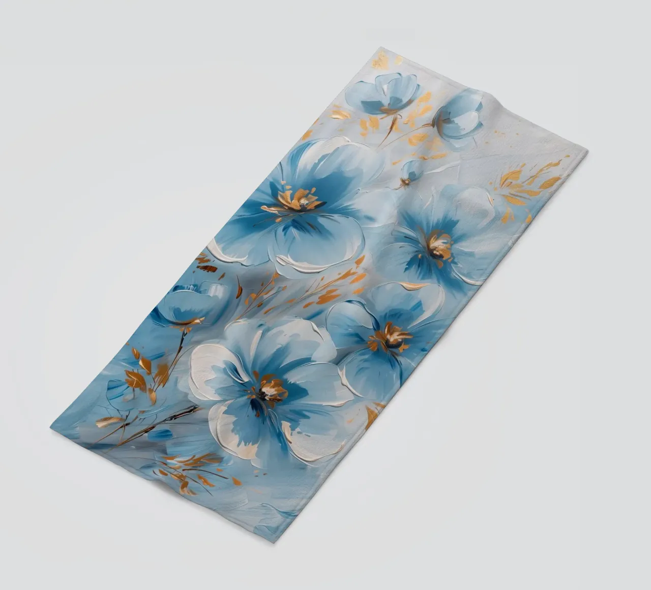 Fiori blu telo mare da Imagine