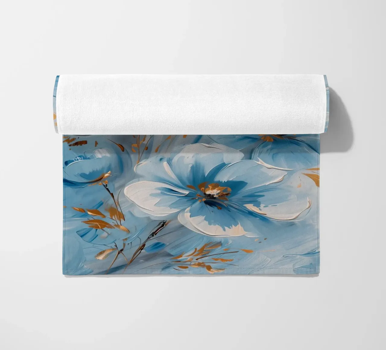Fiori blu telo mare da Imagine
