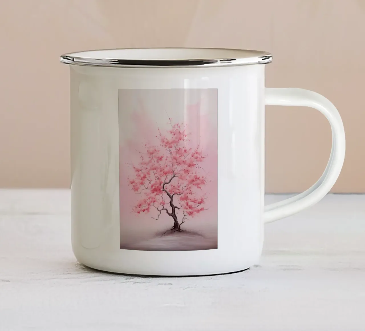 Albero giapponese tazza in smalto da Imagine