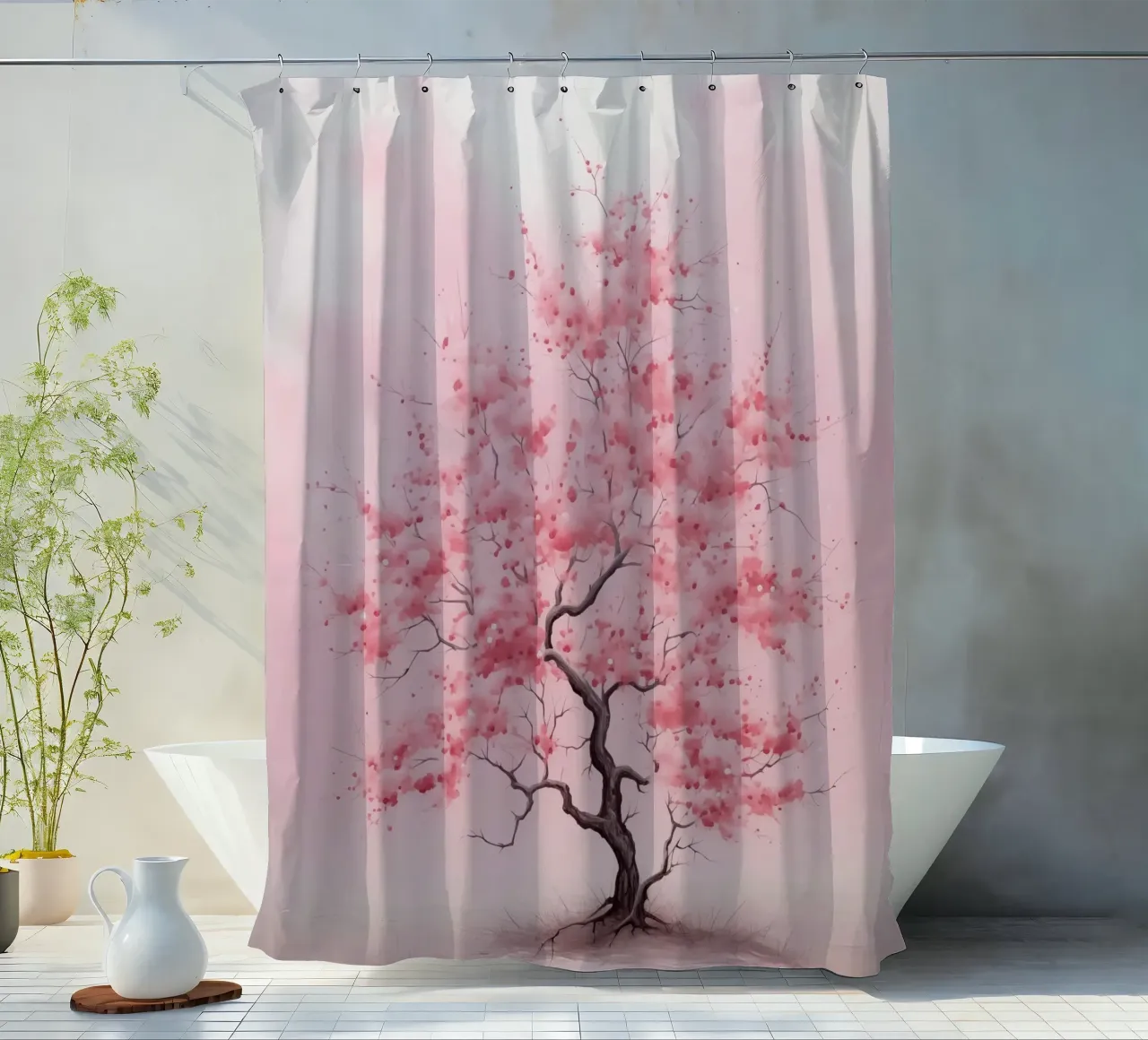 Albero giapponese tenda da doccia da Imagine