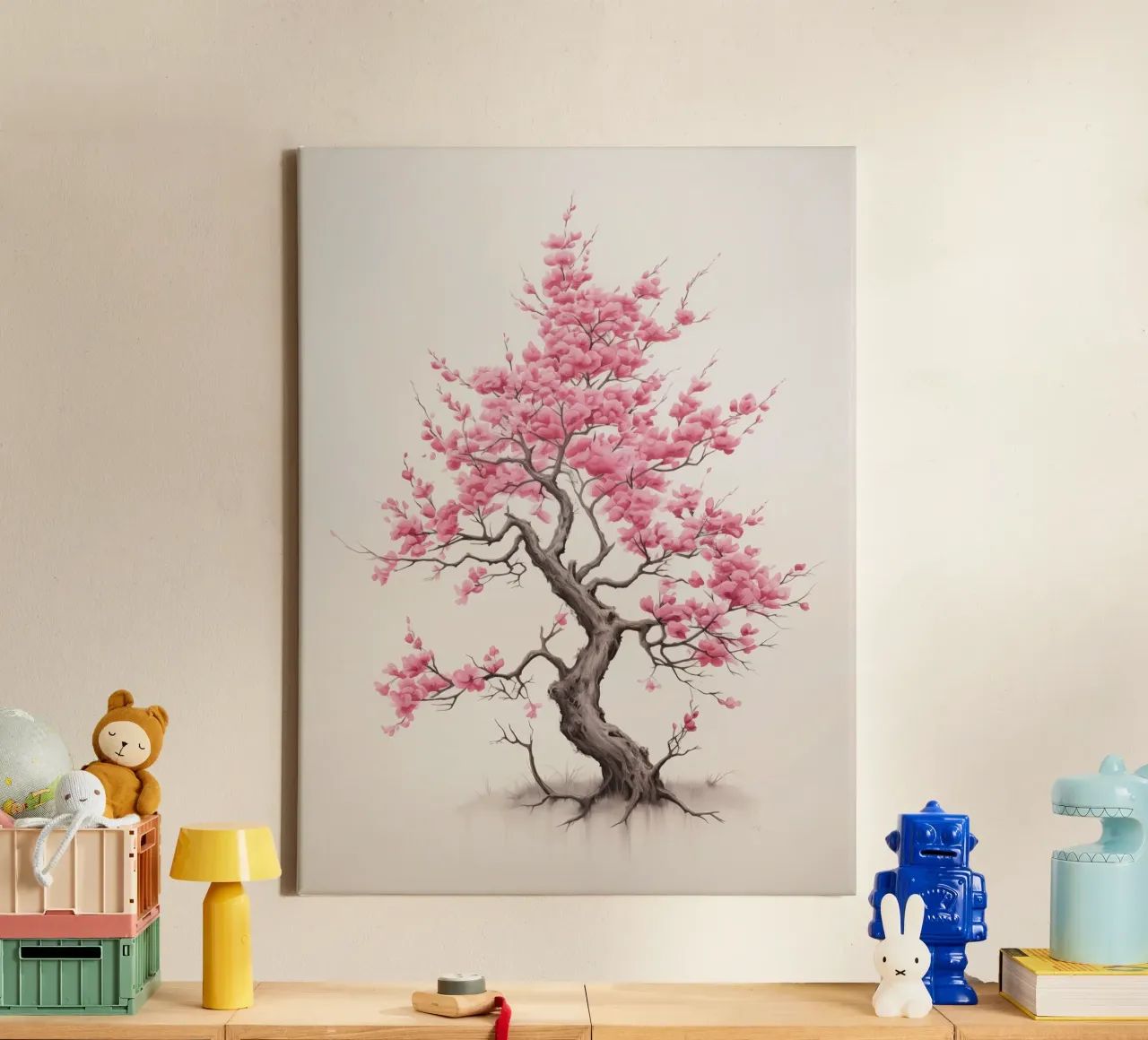 Albero giapponese tela con Cornice a cassetta da Imagine
