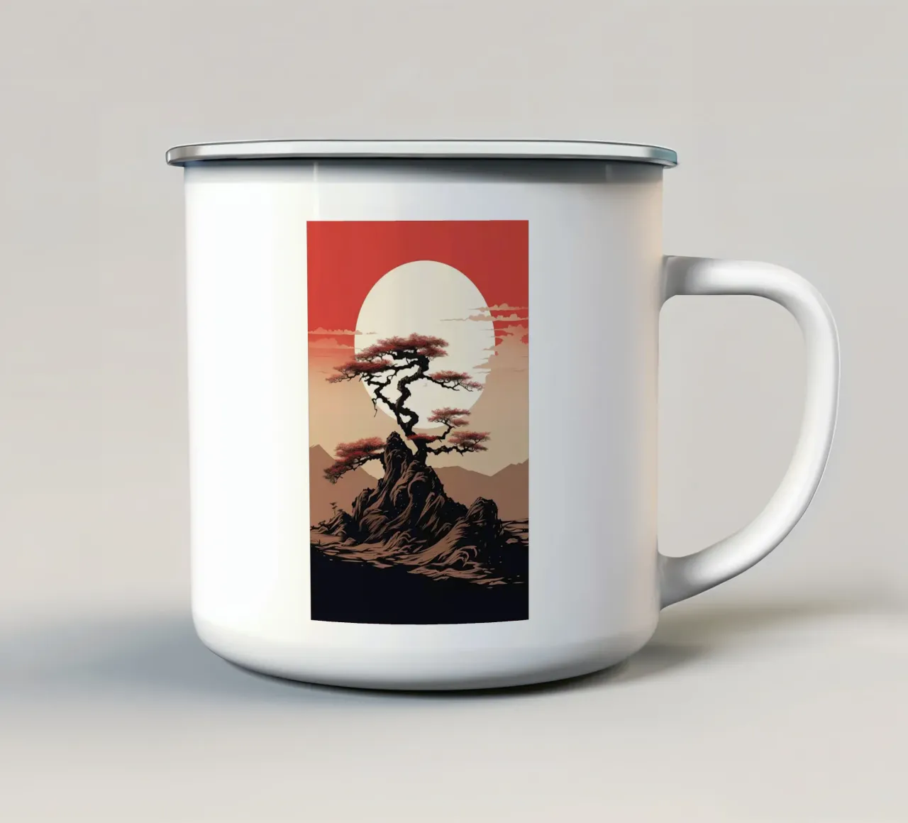 Montagna giapponese tazza in smalto da Imagine