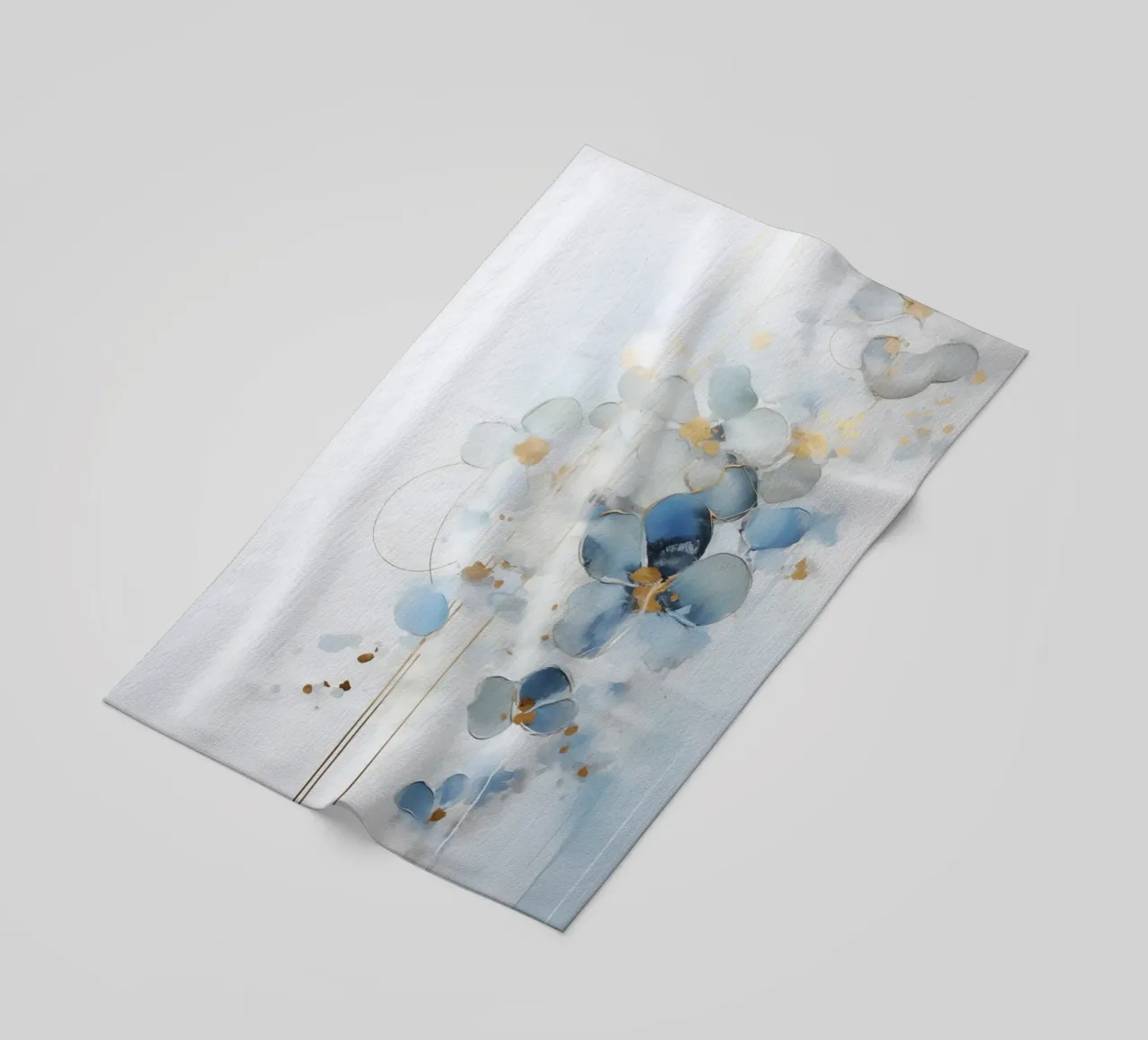 Fiori blu astratti telo mare da Imagine