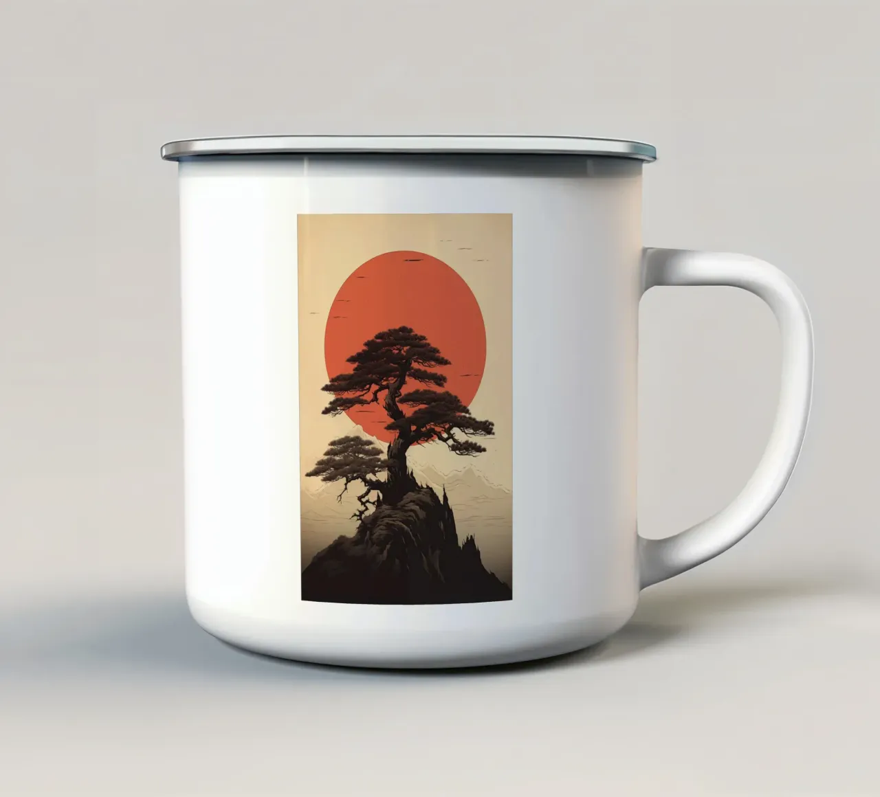 Albero giapponese tazza in smalto da Imagine