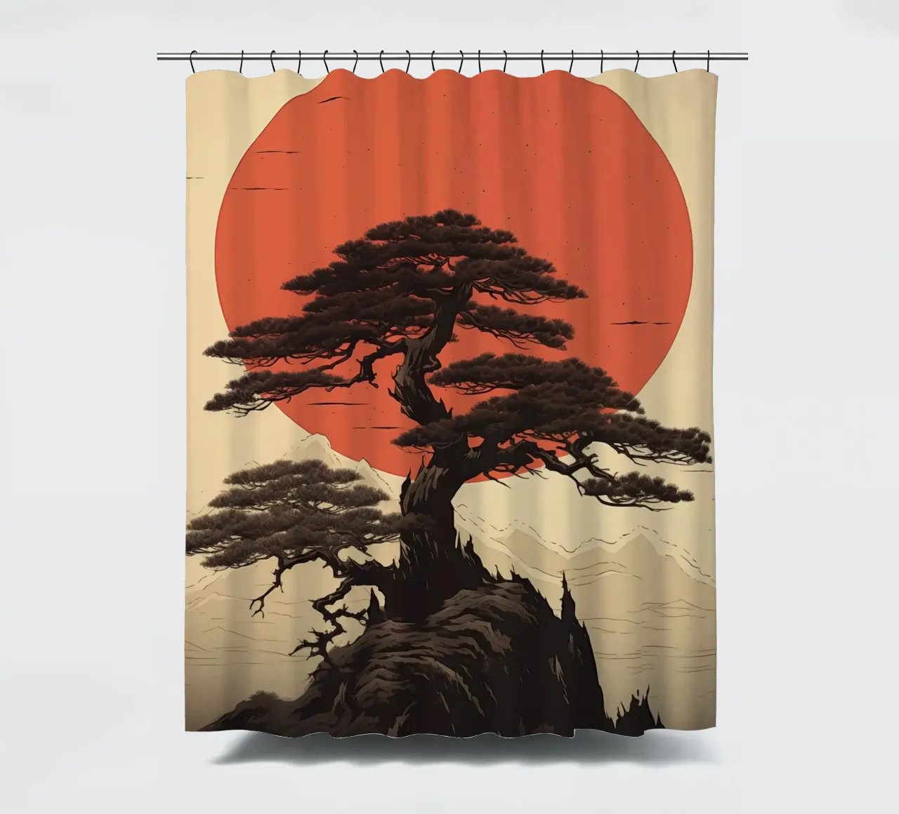 Albero giapponese tenda da doccia da Imagine