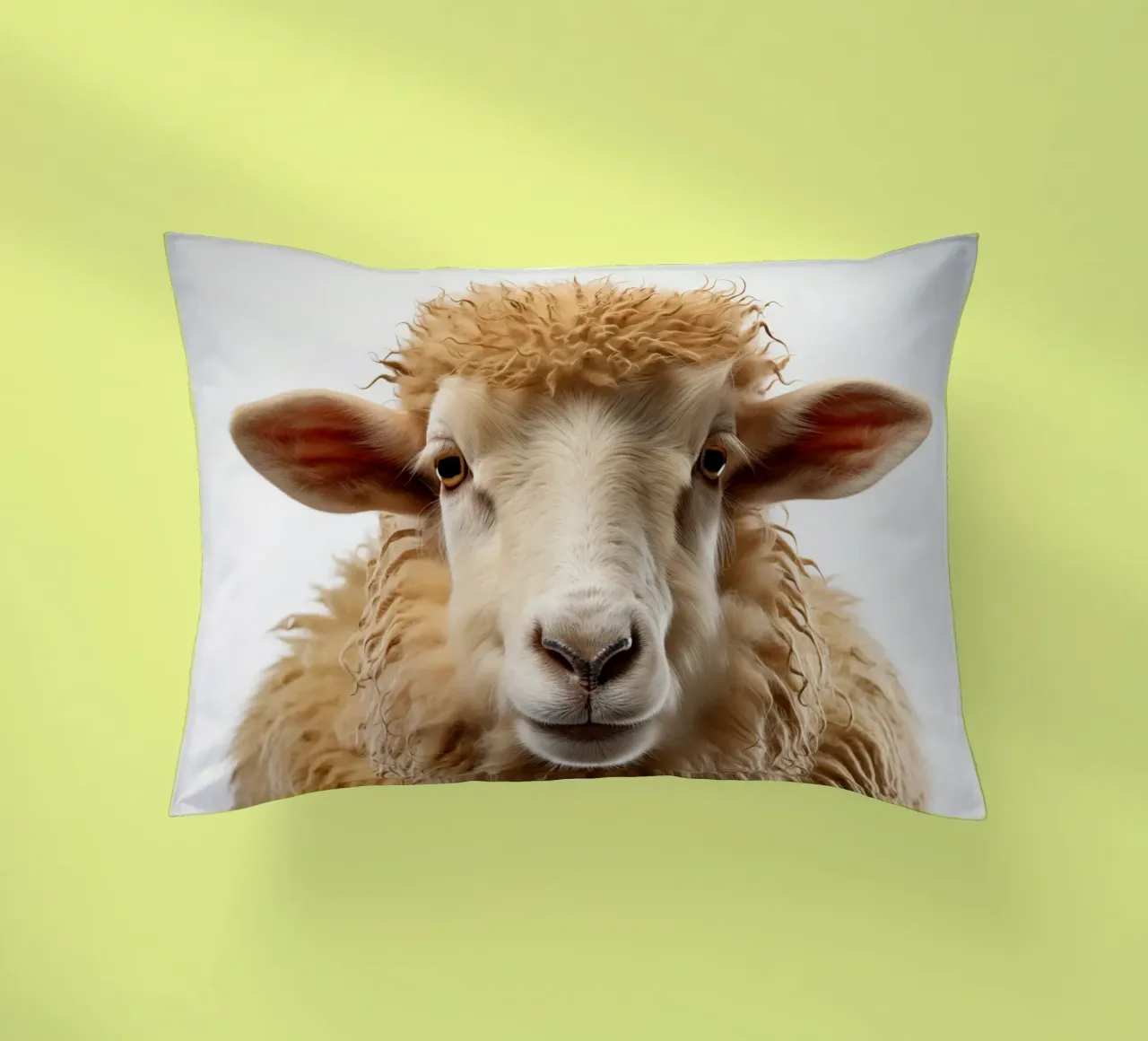 Portrait of a sheep decorative cushion by Imagine