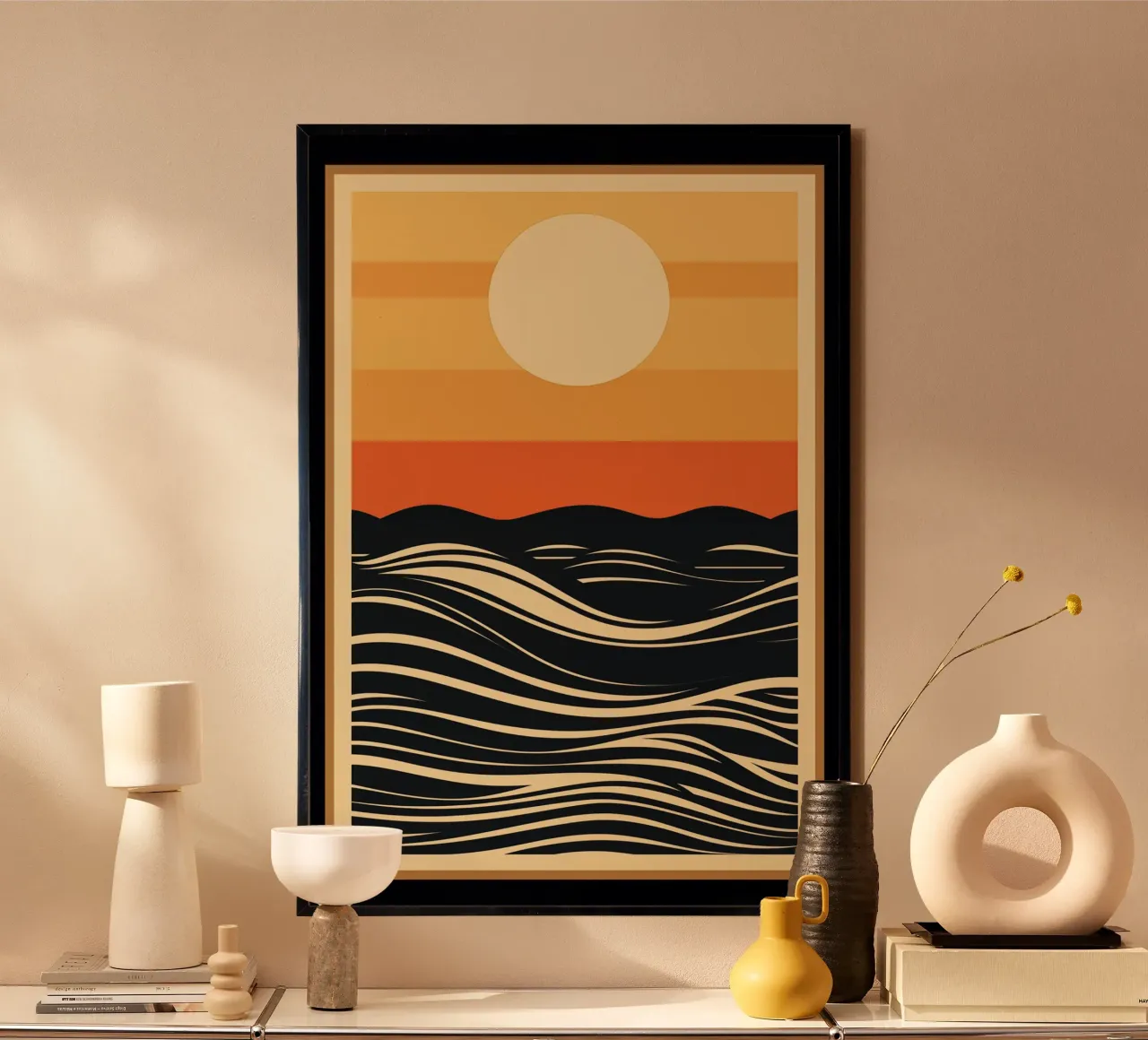 Atardecer abstracto poster de Imagine