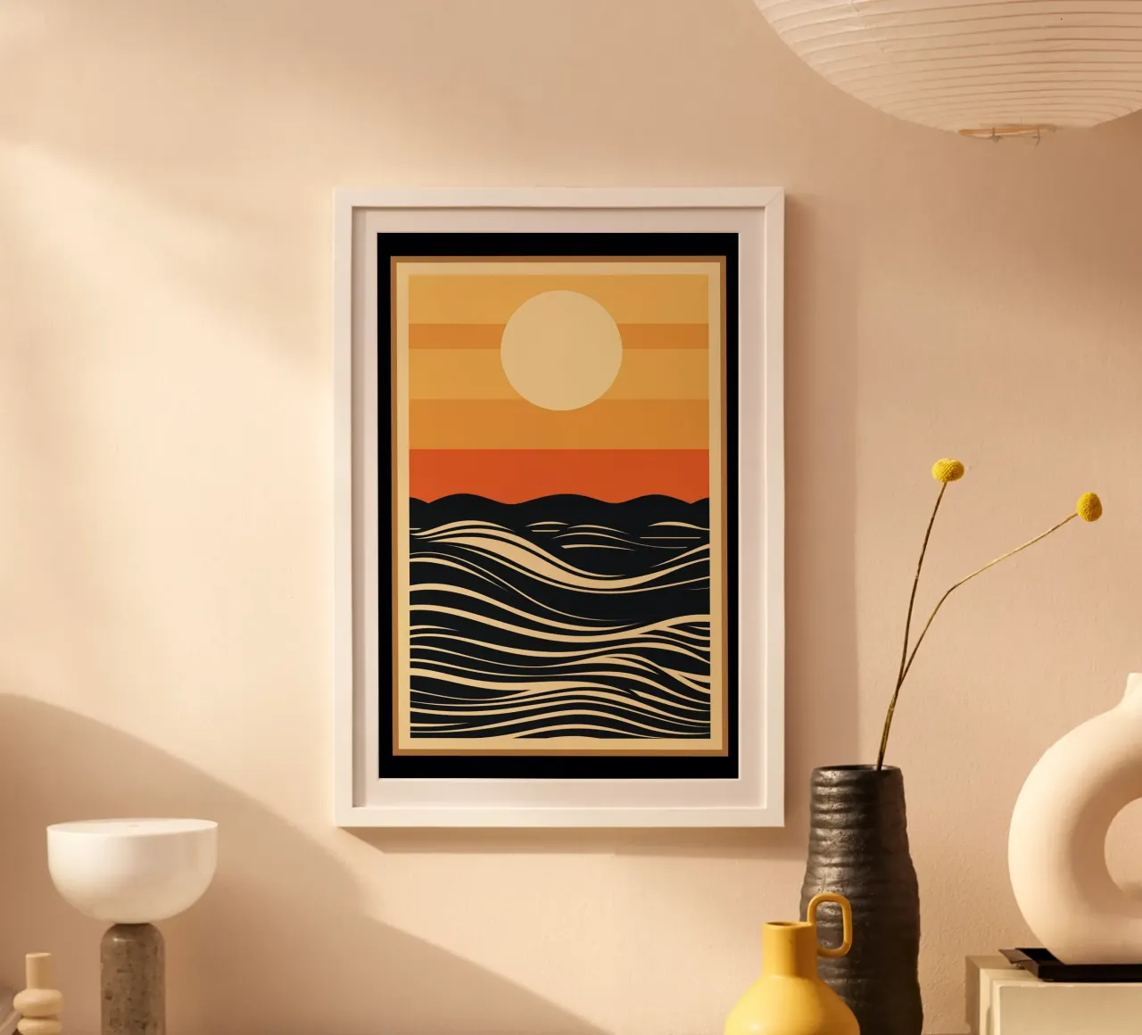 Atardecer abstracto poster de Imagine