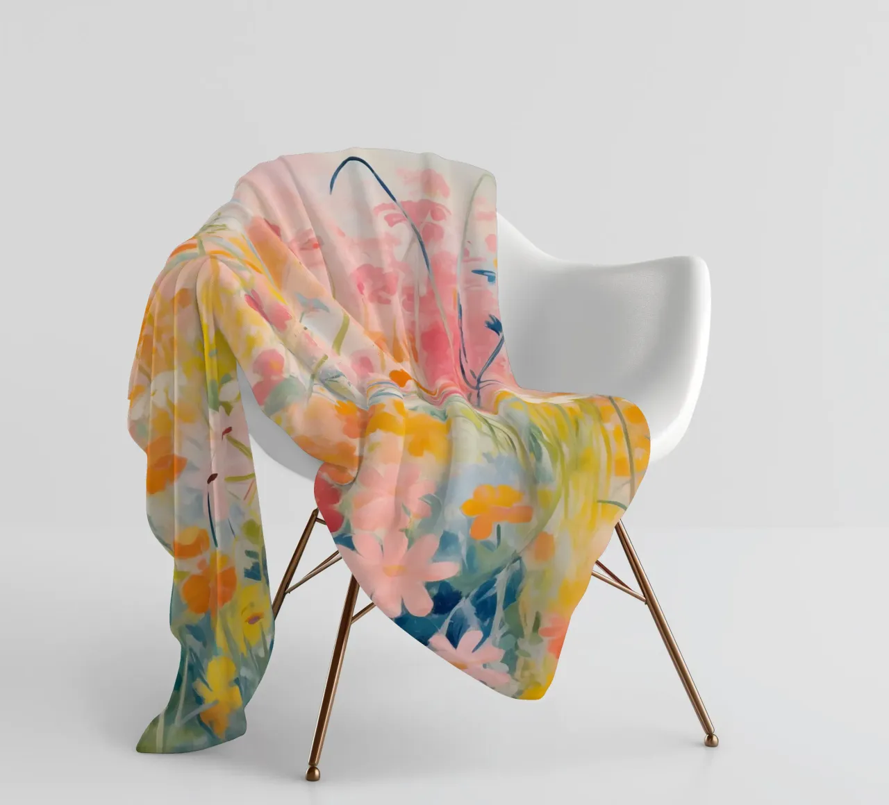 Spring flowers fleece blanket by Imagine