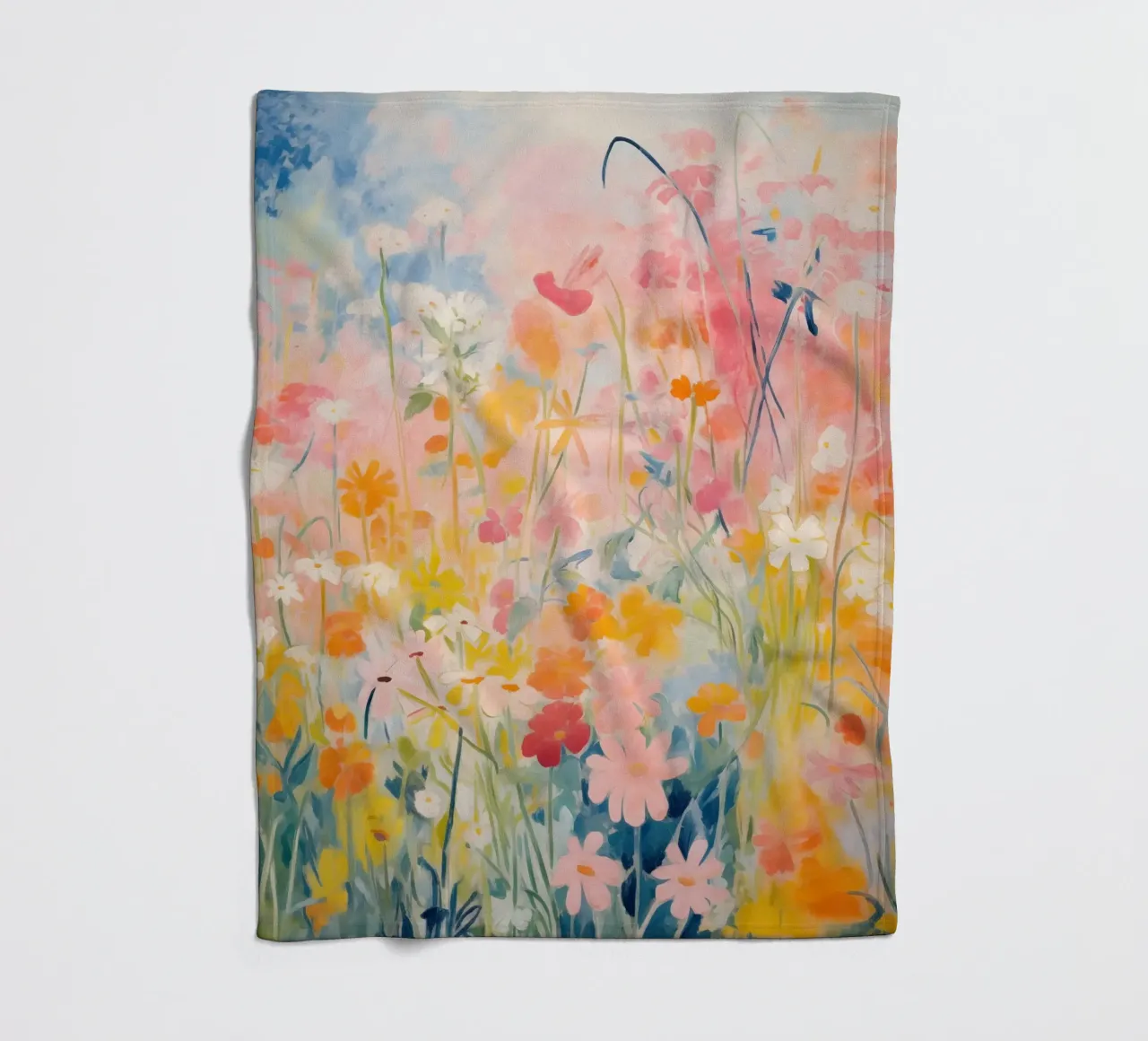Spring flowers fleece blanket by Imagine
