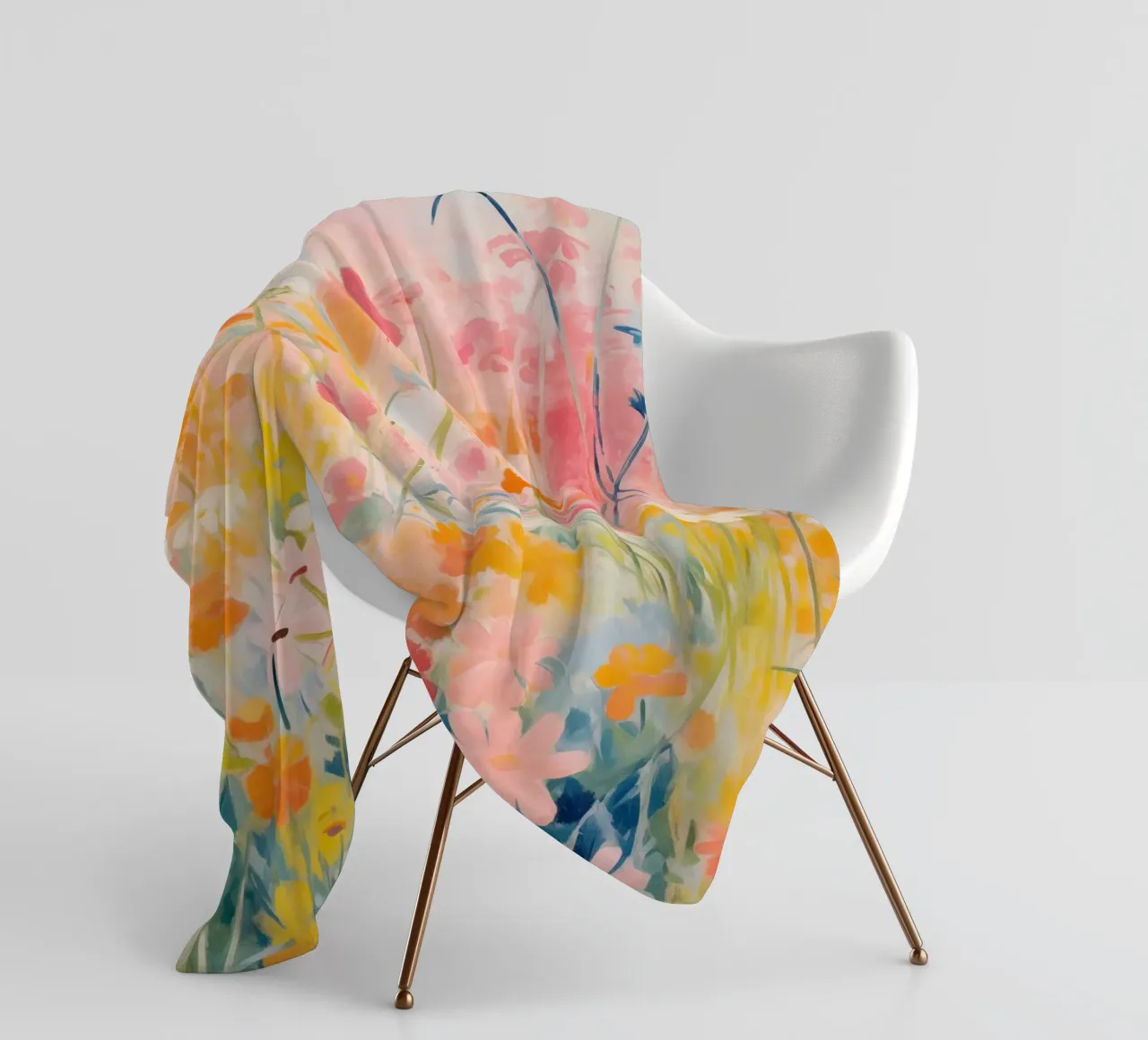 Spring flowers fleece blanket by Imagine