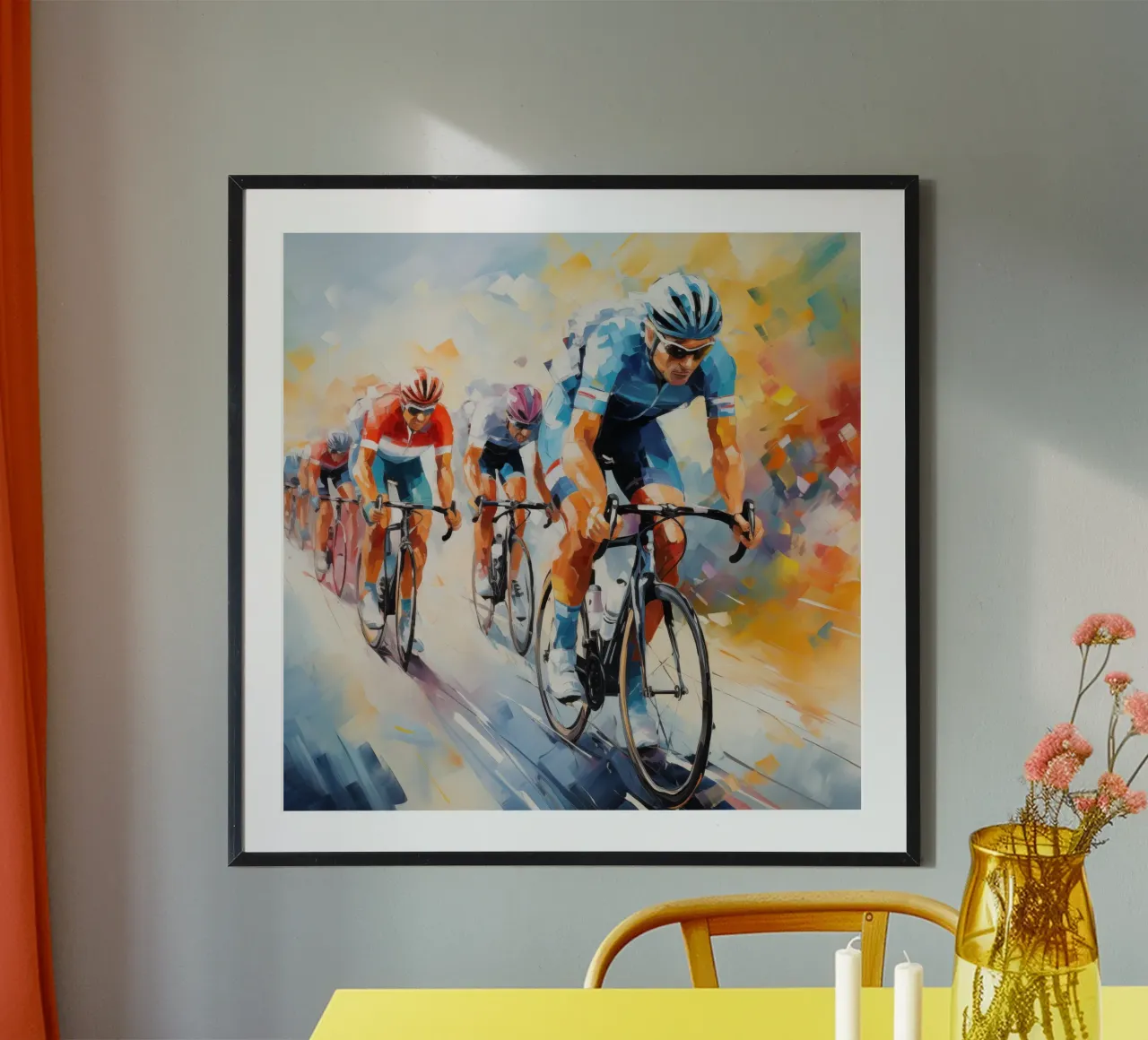 Ciclisti carta hahnemühle da Imagine